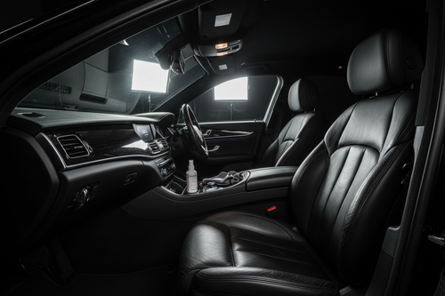 Interior Detail - Clean luxury car interior